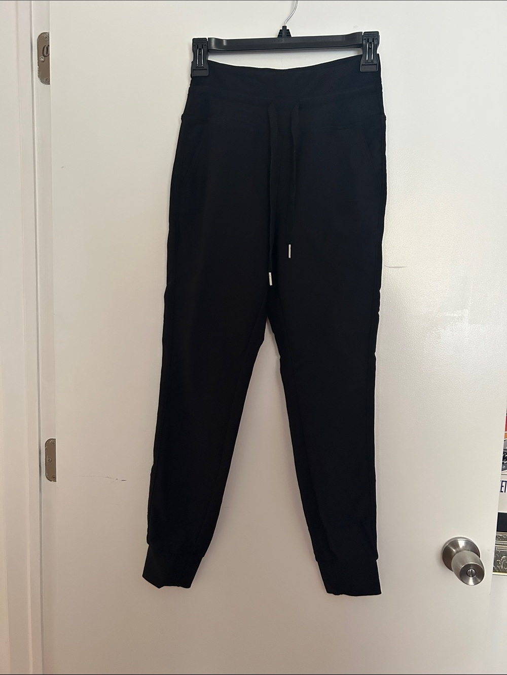 Black Drawstring Jogger Pants